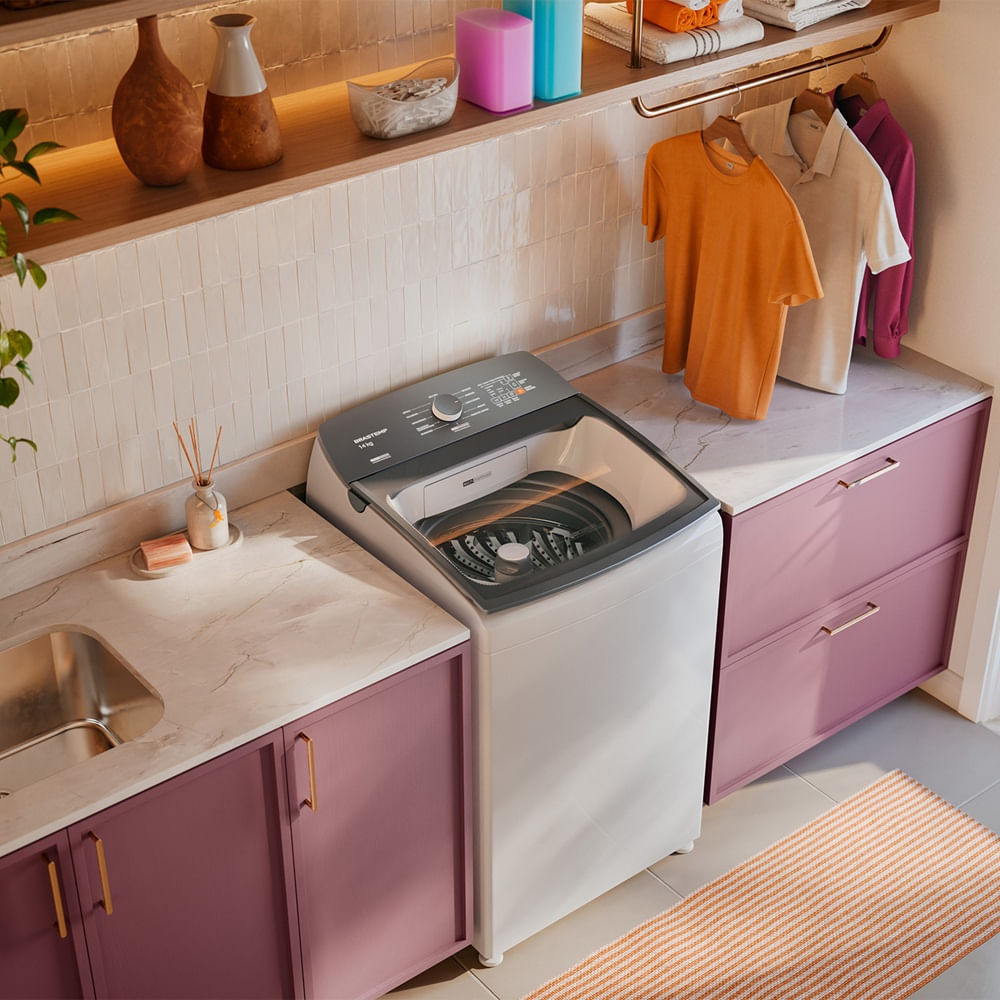 Lavadora de Roupas Brastemp 14Kg Smart Sensor Branca BWJ14AB - 220 Volts